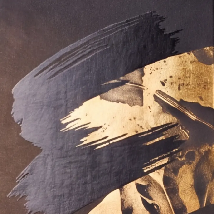 Detail of the Pure Noir painted smudge window